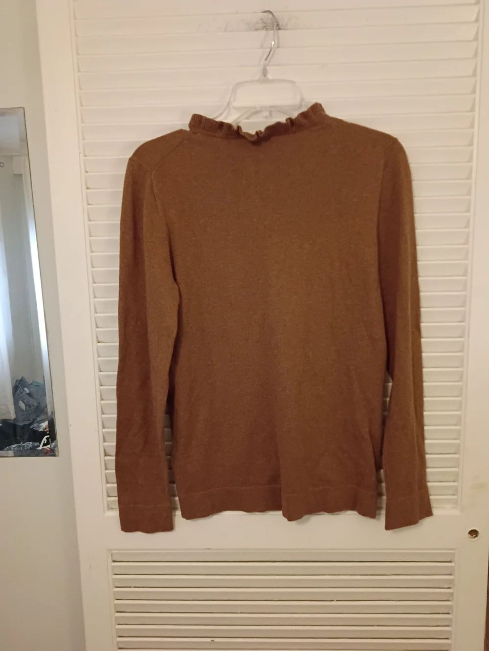 J. Crew Women's Crewneck Sweater in Warm Camel Brown